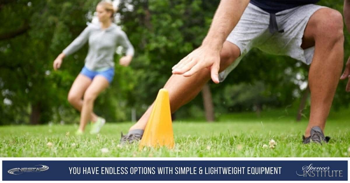 simple equipment to use in a fitness boot camp class