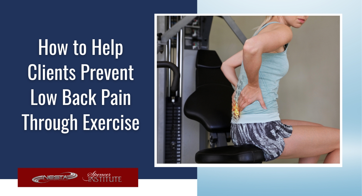 personal training clients with lower back pain